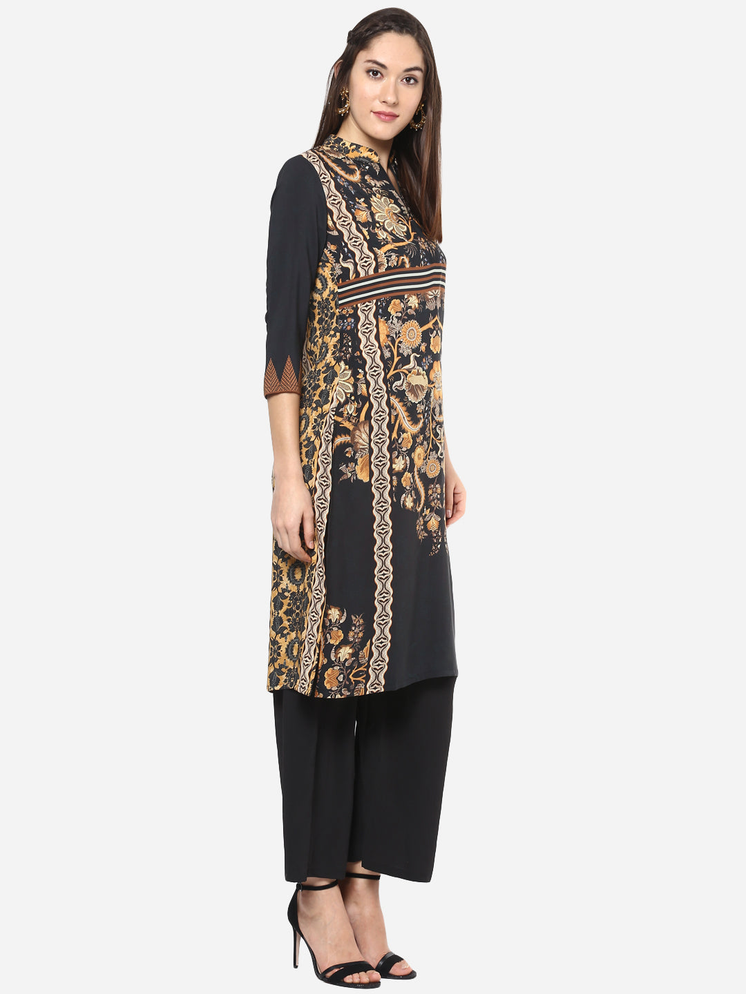 Women's Digital Printed Georgette Kurti