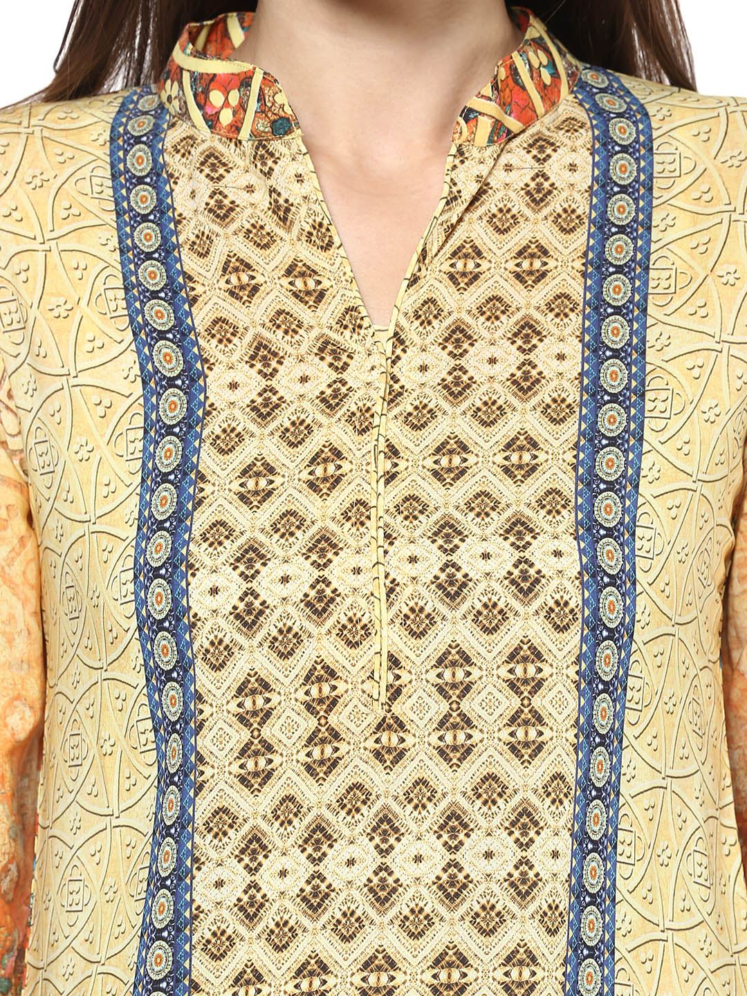 Women's Digital Printed Georgette Kurti
