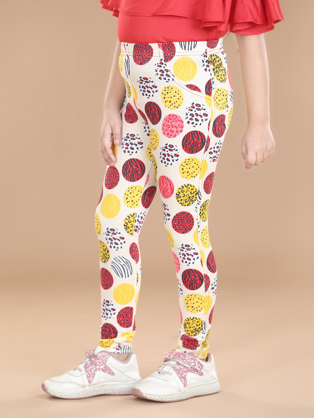Buy De Moza Girls Pink Solid Cotton Blend Jegging (6-7 Years) Online at Buy De Moza Girls Pink Solid Cotton Blend Jegging (6-7 Years) Online at
