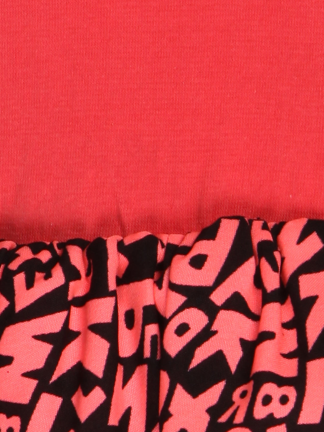 Girls Fuschia Pink Alphabet Printed Dress