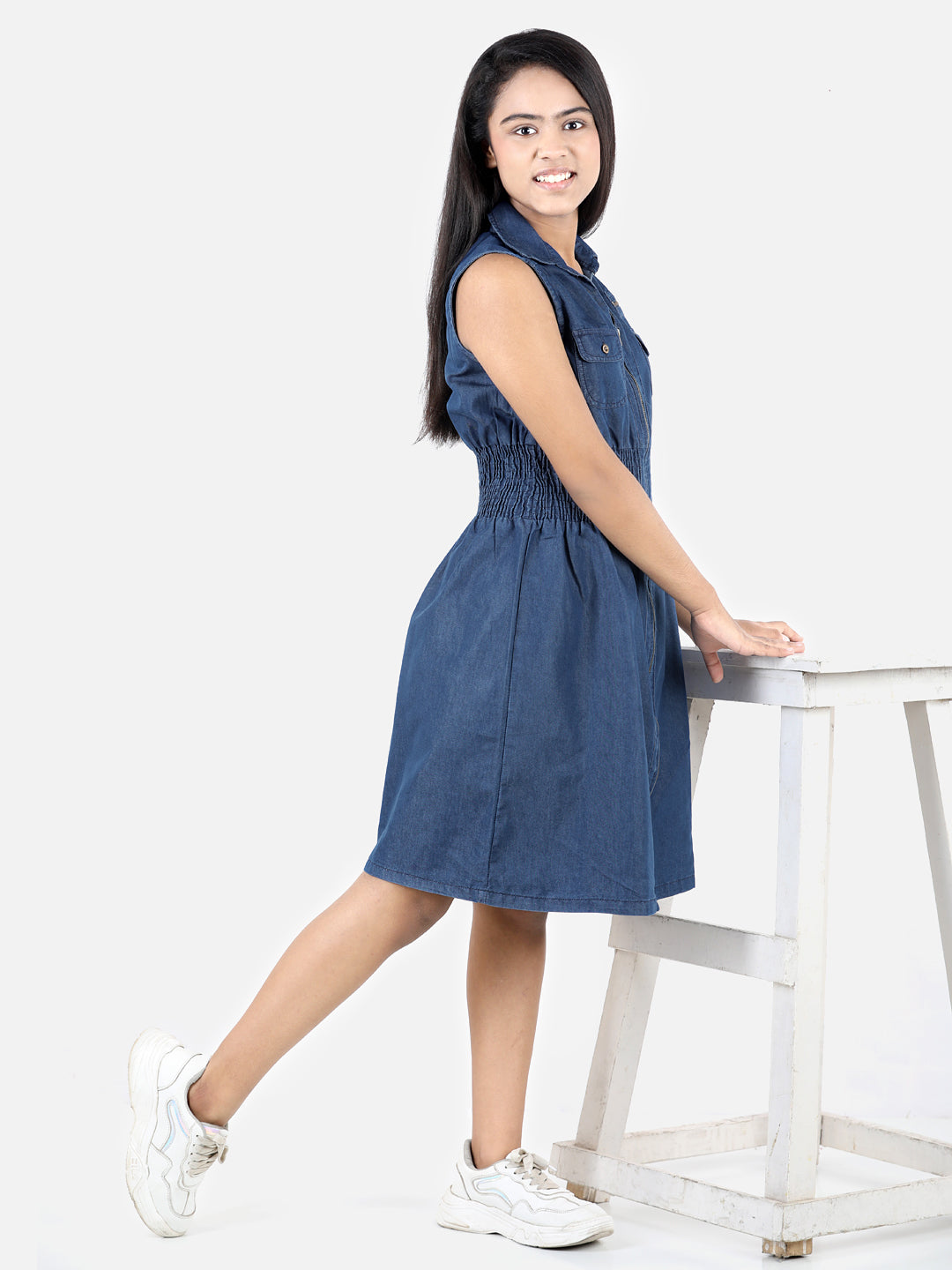 Denim dress - Girls | Mango Kids Fiji