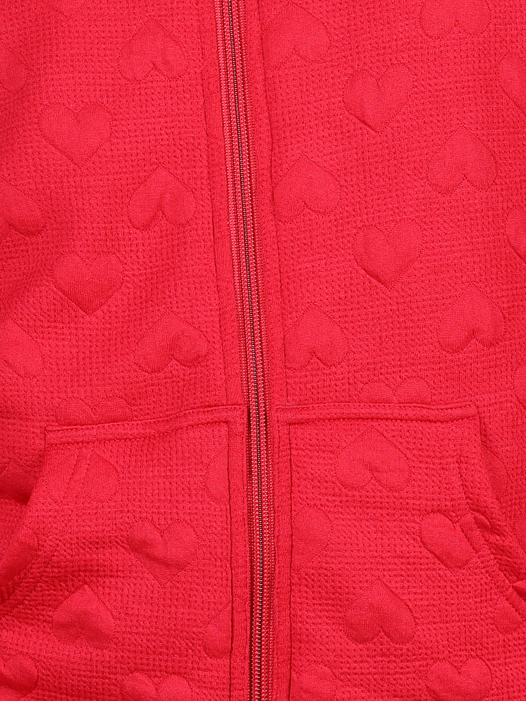 StyleStone Girls Red & White Reversible Fleece Jacket