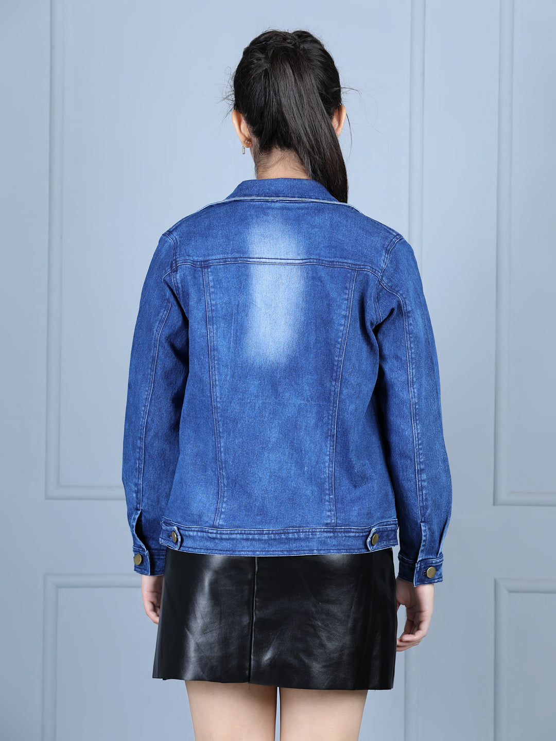 StyleStone Girls Blue Denim Jacket